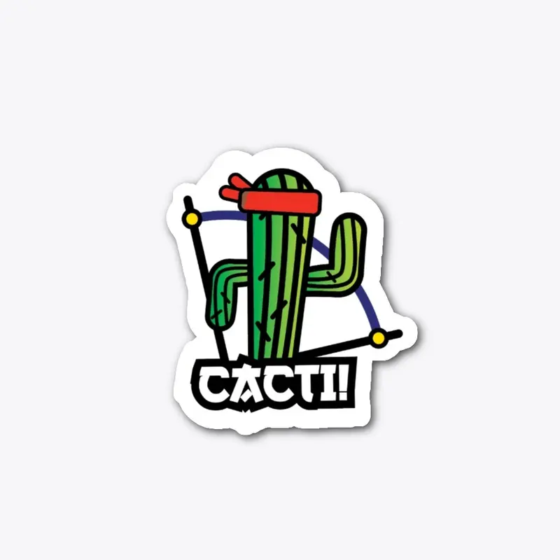 "CACTI!" Sticker